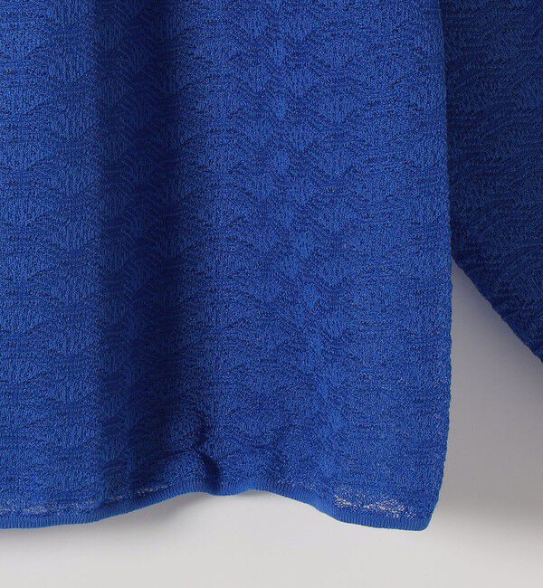 quaranciel「quaranciel:〈手洗い可能〉レース ジャカード ギャザー リボン プルオーバー」|シャツ・ブラウス|