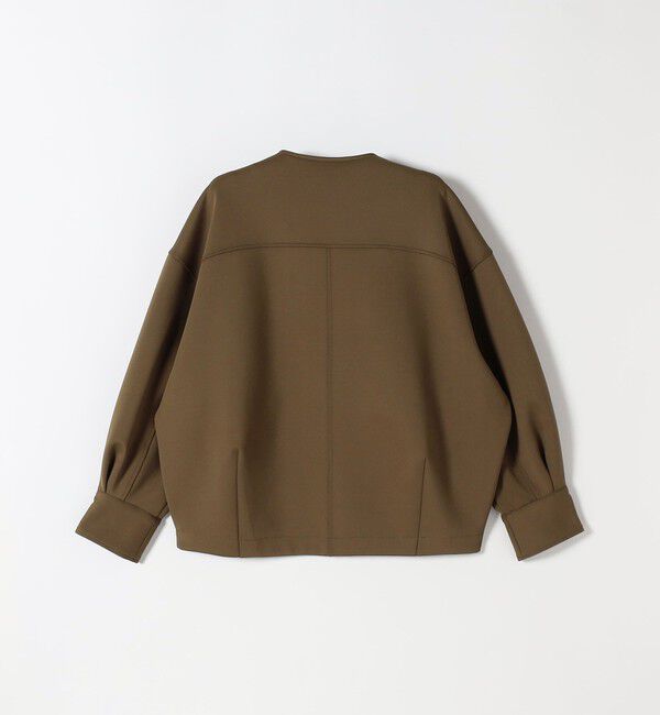 quaranciel「quaranciel:〈洗濯機可能〉ダンボール ノーカラー コンパクト ブルゾン」|ブルゾン・スタジャン|