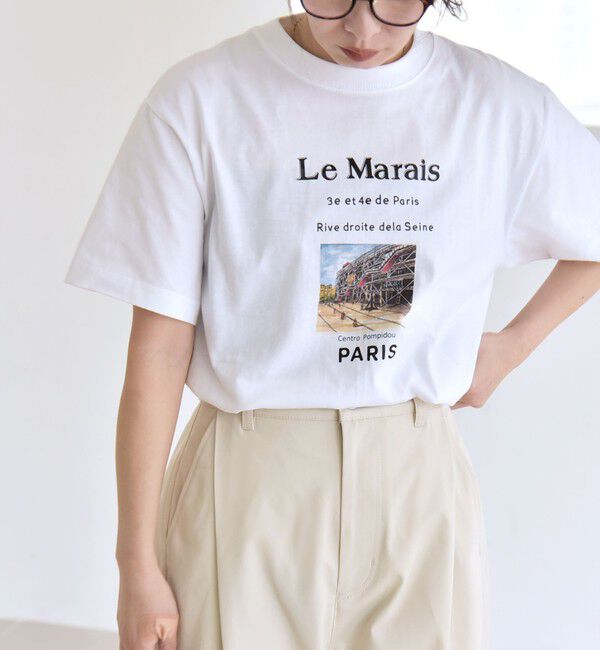 quaranciel「ANGE IN DISGUISE:〈手洗い可能〉コットン フォト & ロゴ TEE 26SS」|Tシャツ・カットソー|