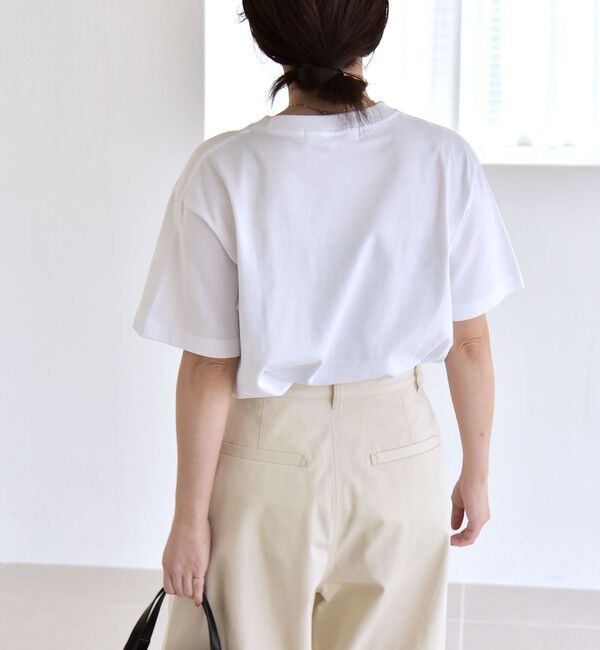 quaranciel「ANGE IN DISGUISE:〈手洗い可能〉コットン フォト & ロゴ TEE 26SS」|Tシャツ・カットソー|