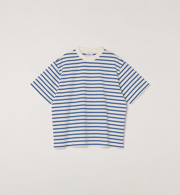 SHIPS any「SHIPS any:〈洗濯機可能〉デザイン リブ ベーシック ボーダー Tシャツ◆」|Tシャツ・カットソー|