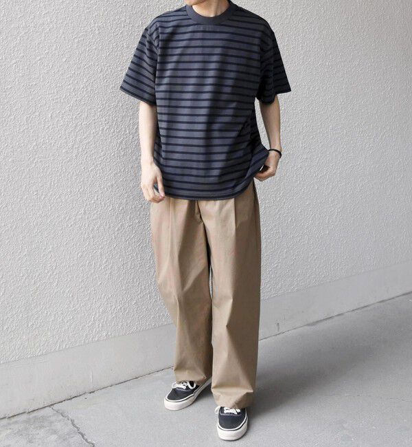 SHIPS any「SHIPS any:〈洗濯機可能〉デザイン リブ ベーシック ボーダー Tシャツ◆」|Tシャツ・カットソー|