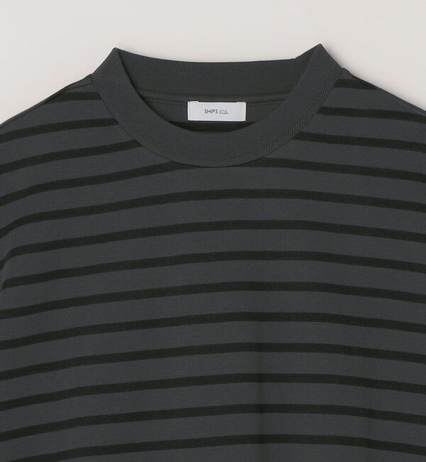 SHIPS any「SHIPS any:〈洗濯機可能〉デザイン リブ ベーシック ボーダー Tシャツ◆」|Tシャツ・カットソー|