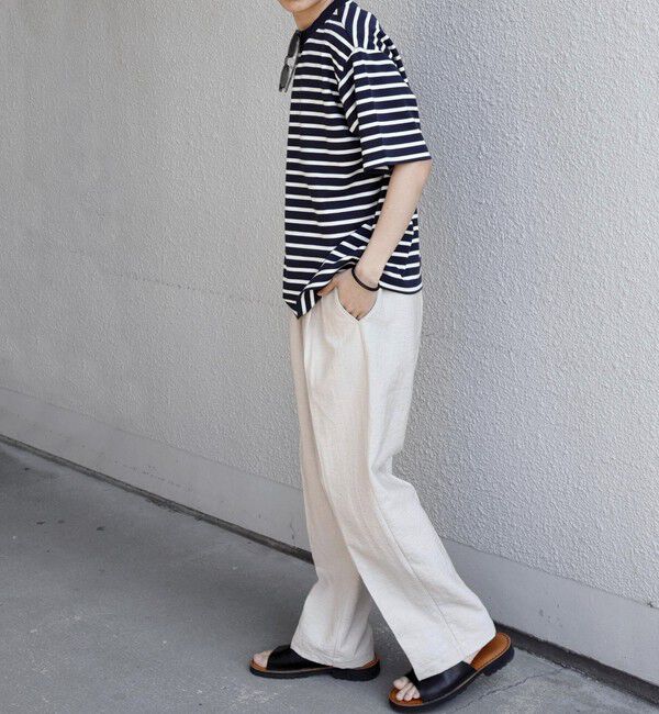 SHIPS any「SHIPS any:〈洗濯機可能〉デザイン リブ ベーシック ボーダー Tシャツ◆」|Tシャツ・カットソー|