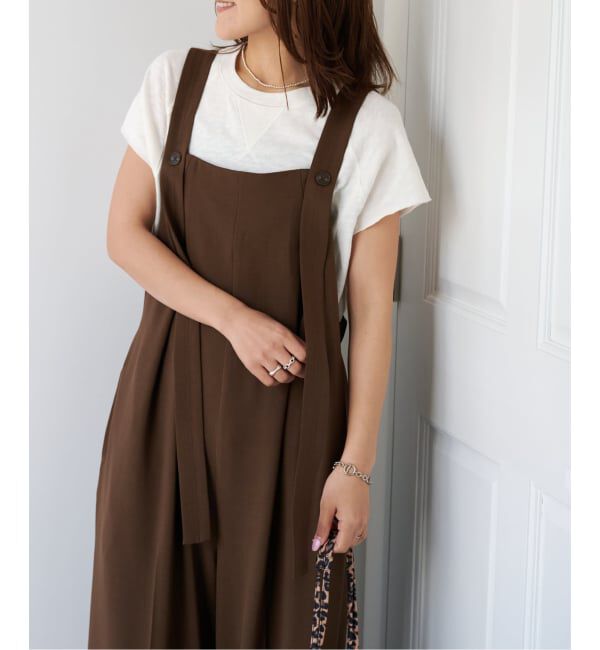 OUTDOOR PRODUCTS Usual Things「≪予約 追加≫ポリエステルノットディテールサロペット」|オールインワン|