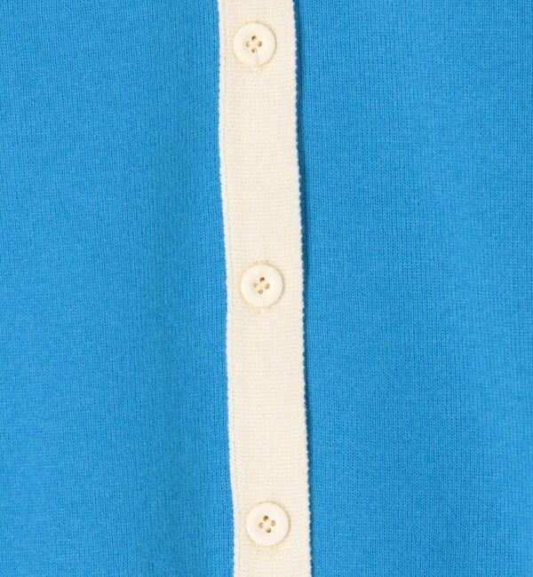 CABaN「コットンカシミヤ バイカラークルーネックカーディガン」|カーディガン|