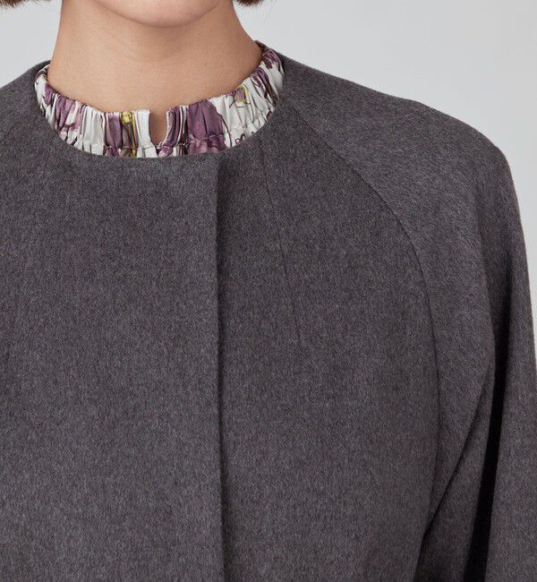 TOMORROWLAND collection「ピュアカシミヤ ノーカラーコート」|ノーカラーコート|