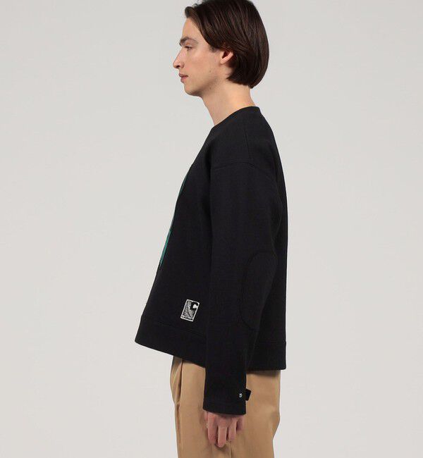 CABaN「CABaN ウールコットンダブルフェイス エンブロイダリープルオーバー」|スウェット・ジャージ|