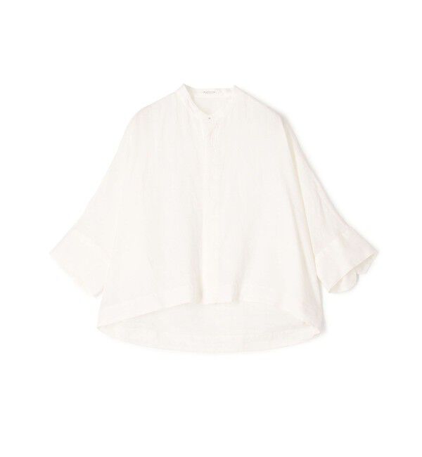 MACPHEE「リネンシャーティング クロップドシャツ」|シャツ・ブラウス|13 オフホワイト