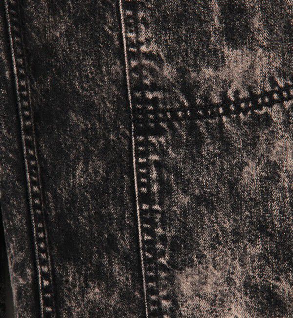 DES PRES「ケミカルウォッシュデニム ハイウエストラウンドパンツ」|デニム|