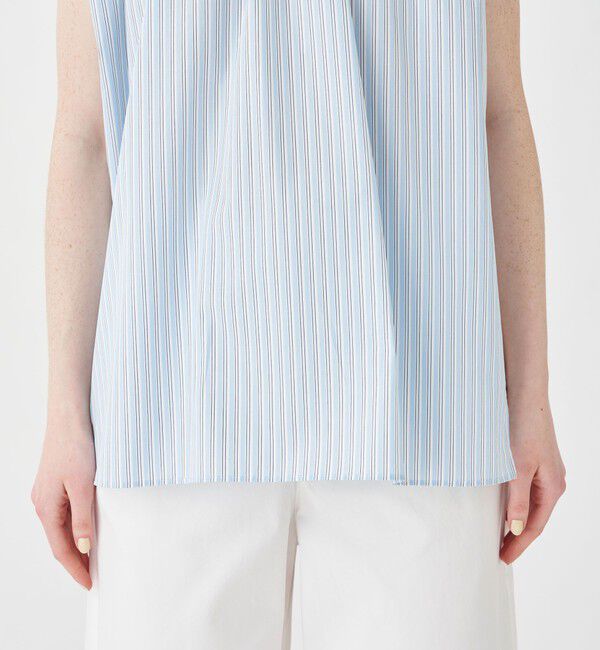 MACPHEE「コットンブロード ハイネックシャツ」|シャツ・ブラウス|