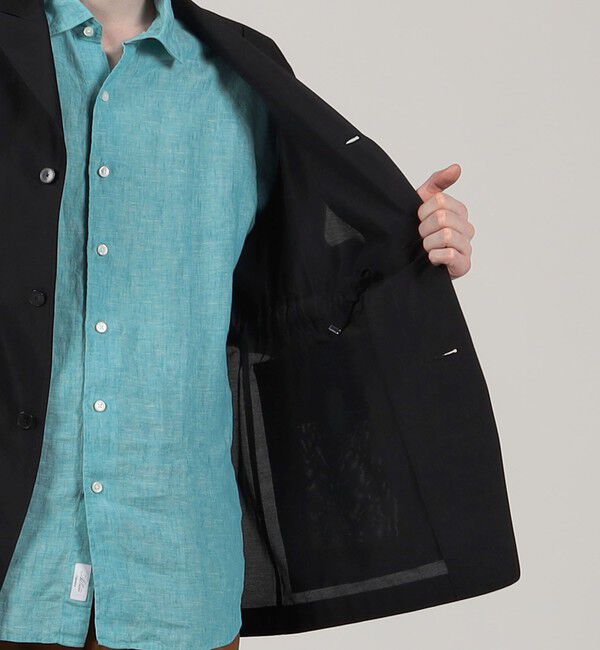 TOMORROWLAND MENS「ブラタクシルク ピークドラペルブルゾン」|ブルゾン・スタジャン|