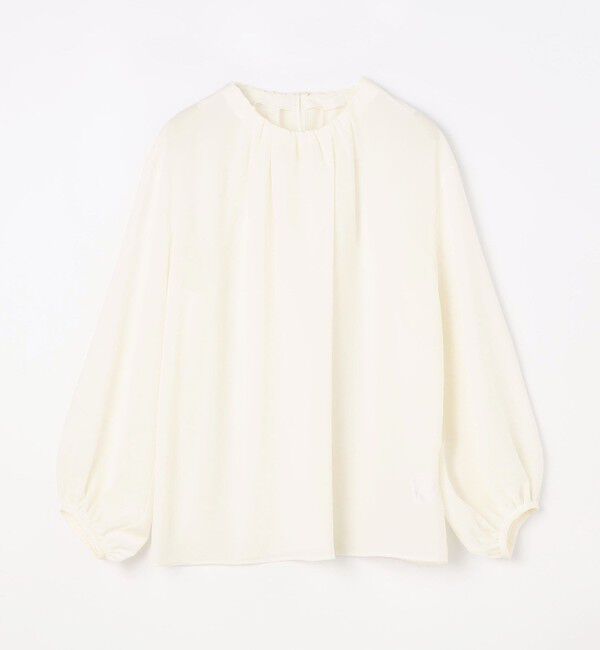 Ballsey「シアートロ ラッフルカラーブラウス」|シャツ・ブラウス|