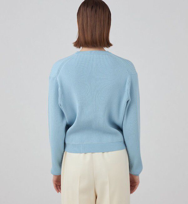 Ballsey「ウールポリエステルストレッチリブ クルーネックプルオーバー」|ニット・セーター|