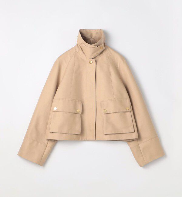 TOMORROWLAND collection「コットンシルクグログラン トラペーズワークジャケット」|ブルゾン・スタジャン|