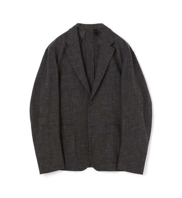 TOMORROWLAND MENS「ウールシルクナイロン シングルブレステッド 2Bジャケット CARLO BARBERA」|テーラードジャケット|17 チャコールグレー