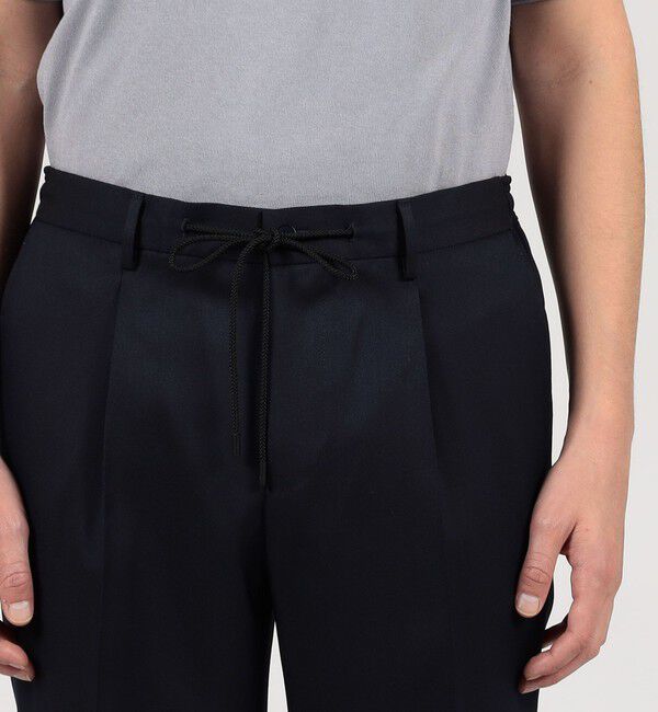 TOMORROWLAND MENS「ウールポリエステル 1プリーツ イージースラックス V.B.CANONICO」|スラックス|