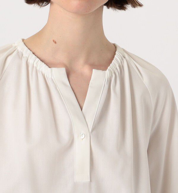 Ballsey「クリスタルコットン スキッパーブラウス」|シャツ・ブラウス|