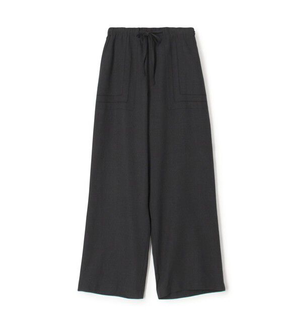 GALERIE VIE「リブコンビフレンチリネン ワイドイージーパンツ」|その他|67 ダークブルー