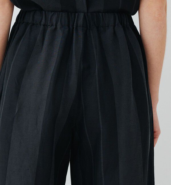 GALERIE VIE「リネンキュプラシルクコンパクト ワイドイージーパンツ」|その他|