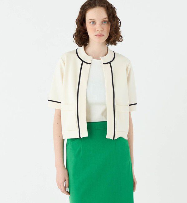 Ballsey「ミラノリブ ショート スリーブカーディガン」|カーディガン|