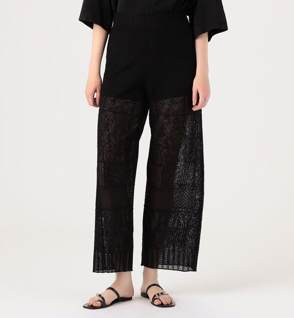 DES PRES「アイレットレース セミワイドパンツ」|その他|