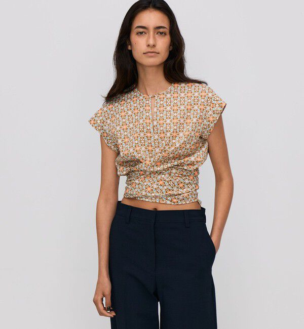 BACCA「サマーリバティ コットンリボンブラウス」|シャツ・ブラウス|