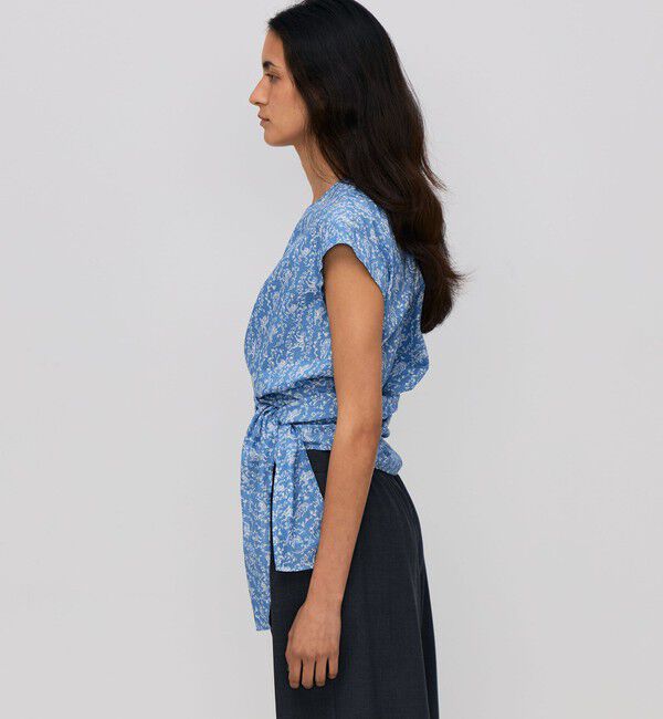 BACCA「サマーリバティ コットンリボンブラウス」|シャツ・ブラウス|