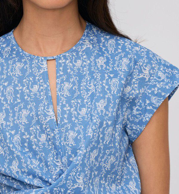 BACCA「サマーリバティ コットンリボンブラウス」|シャツ・ブラウス|