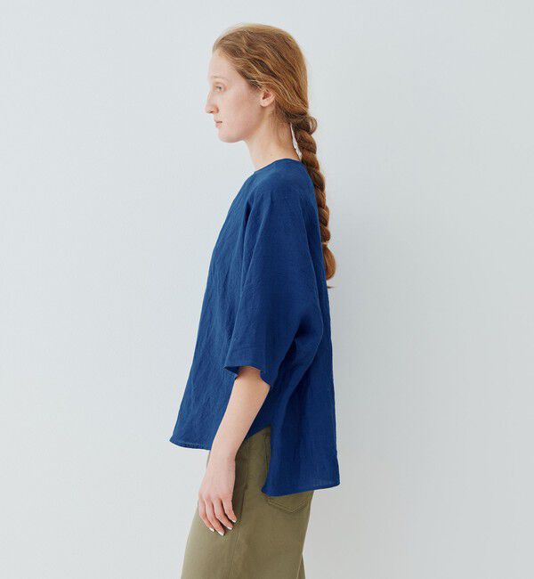 GALERIE VIE「ランダムリネン クルーネックプルオーバー」|シャツ・ブラウス|