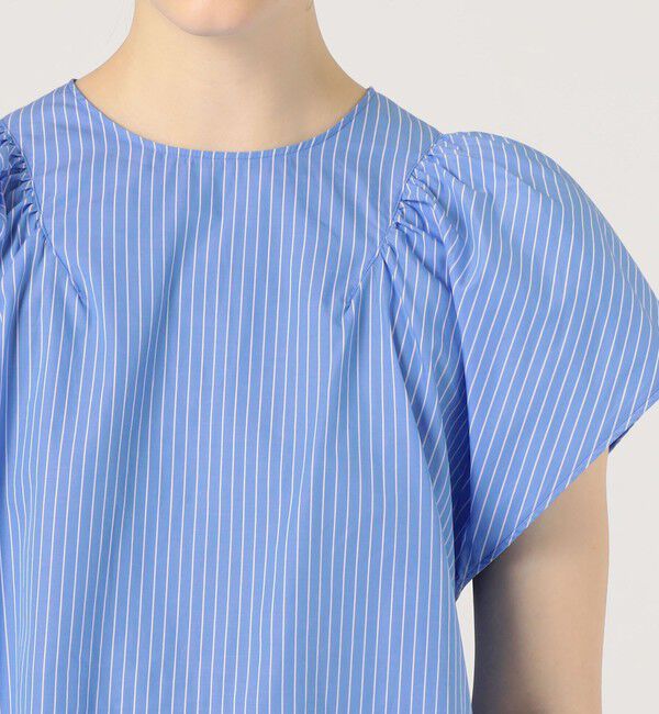 MACPHEE「タイプライター フレアスリーブブラウス」|シャツ・ブラウス|