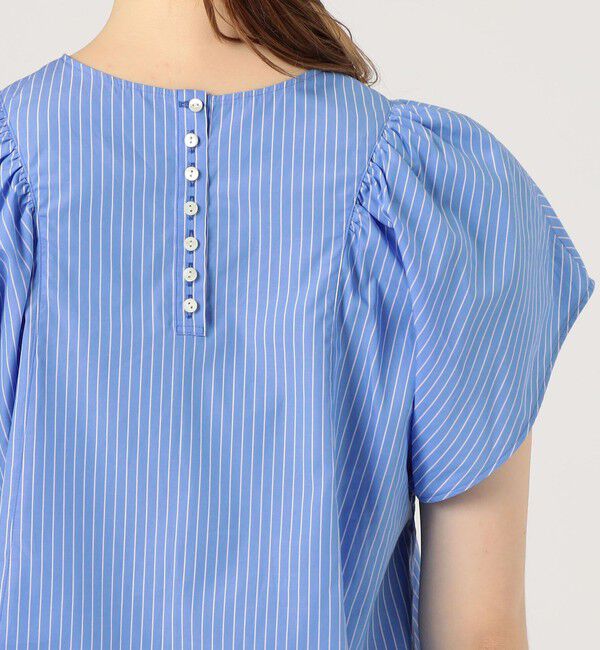 MACPHEE「タイプライター フレアスリーブブラウス」|シャツ・ブラウス|