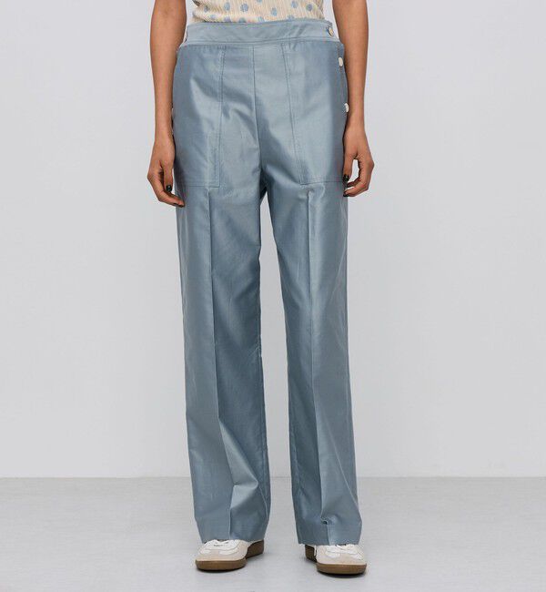 BACCA「コットンバックサテン セーラーパンツ」|チノ|