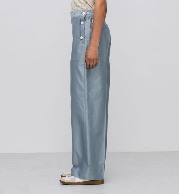 BACCA「コットンバックサテン セーラーパンツ」|チノ|