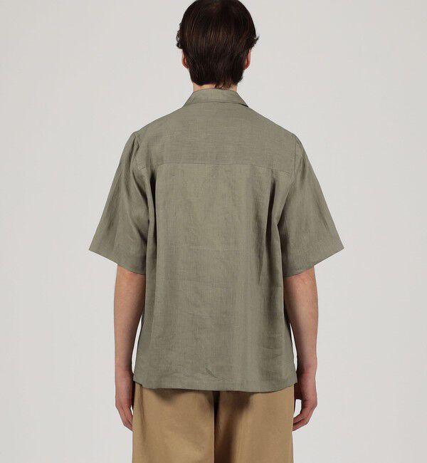TOMORROWLAND MENS「リネン ダブルブレステッド ハーフスリーブシャツ」|シャツ・ブラウス|