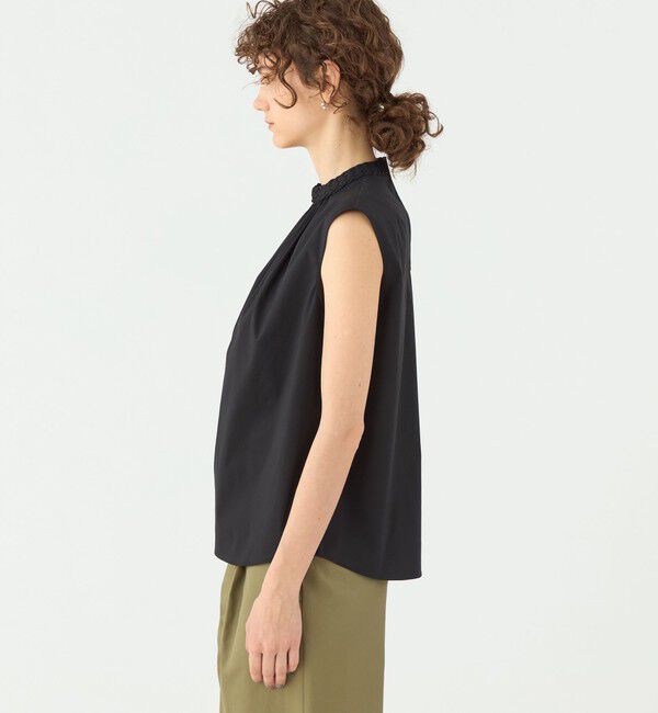 TOMORROWLAND collection「ストレッチブロード ハイネックブラウス」|シャツ・ブラウス|