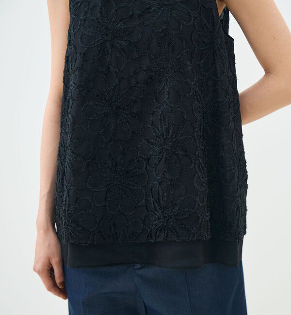 TOMORROWLAND collection「レーヌエンブロイダリー スリーブレスブラウス」|シャツ・ブラウス|