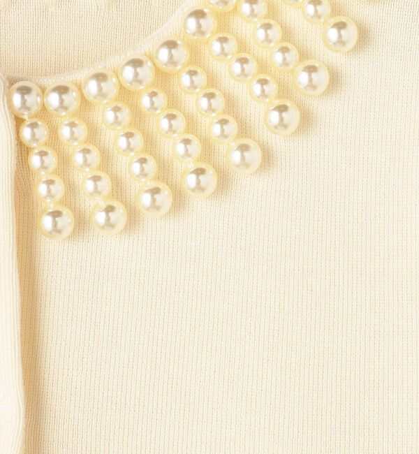 Ballsey「ウールポリエステルパールコンビ クルーネックカーディガン」|カーディガン|