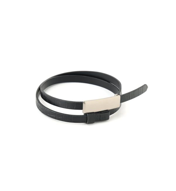 VERMEIL par iena「MAISON CANAU メゾンカナウ Belt クロコ MCLB5B01」|ベルト|