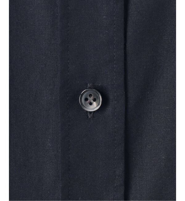 Spick and Span「《予約》リネンブレンドハーフスリーブヘムギャザーシャツ」|シャツ・ブラウス|