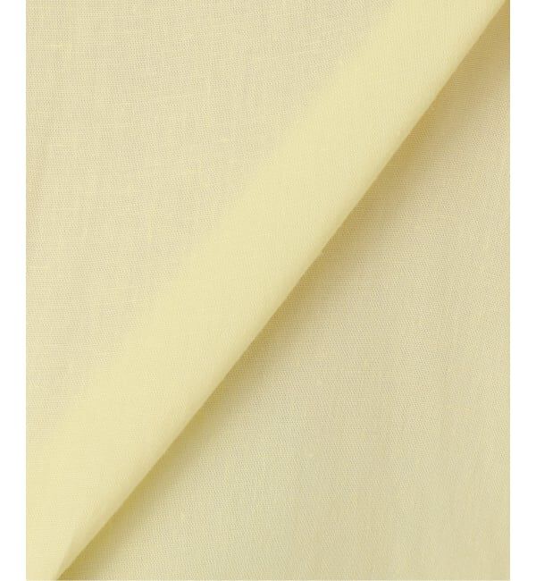 Spick and Span「《予約》リネンブレンドハーフスリーブヘムギャザーシャツ」|シャツ・ブラウス|