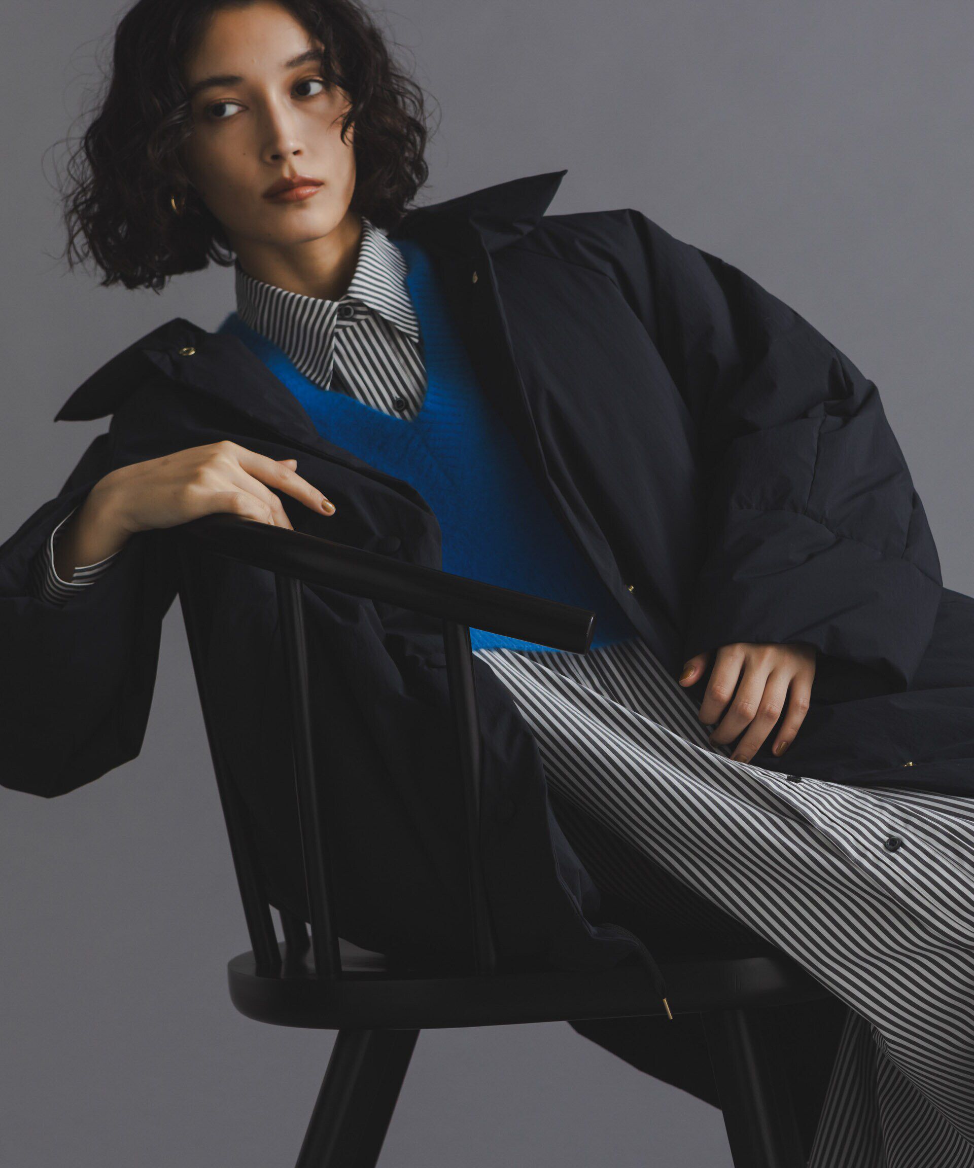 nano･universe「「西川ダウン(R)」ミドル丈バックタックコート」|ダウン|