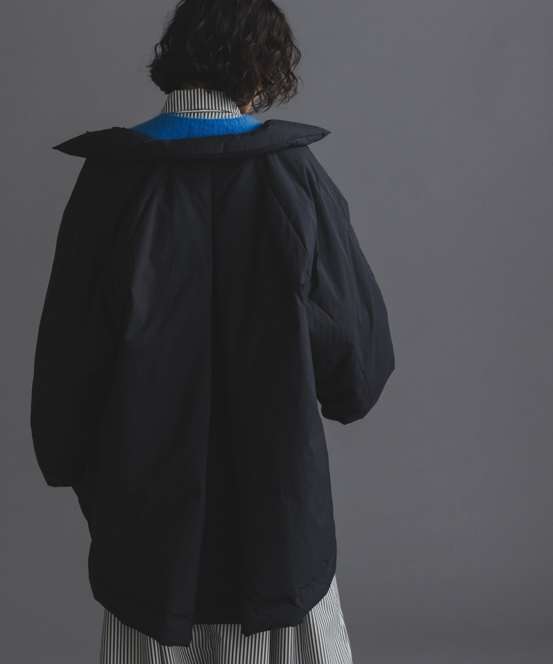 nano･universe「「西川ダウン(R)」ミドル丈バックタックコート」|ダウン|