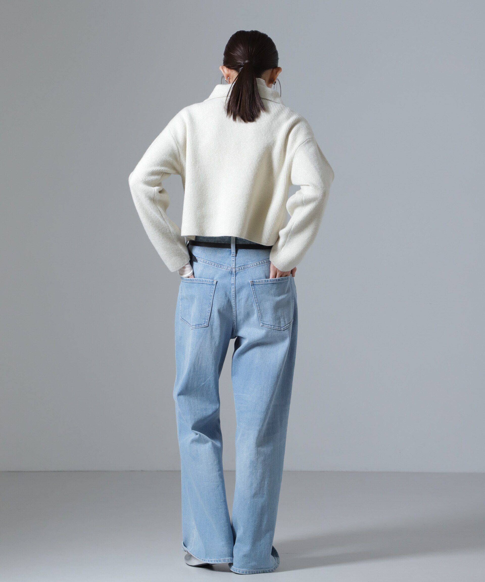 nano･universe「片畔ラメカラーカーディガン」|ニット・セーター|