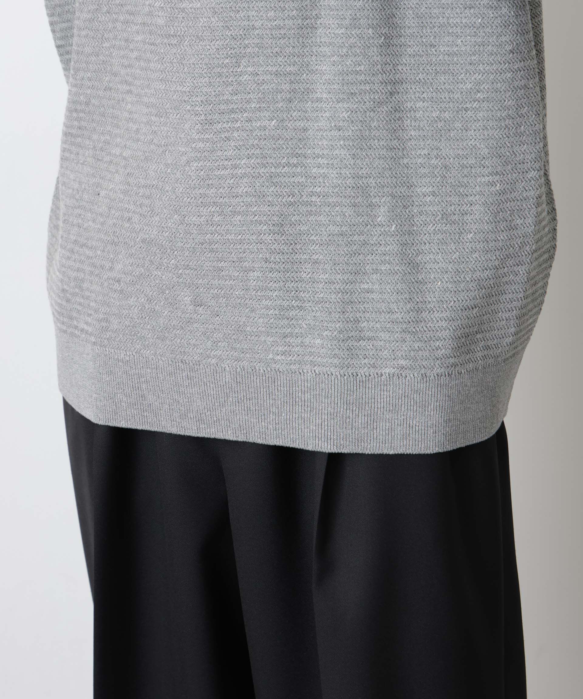 nano･universe「テクスチャーヘンリーネックニット」|ニット・セーター|