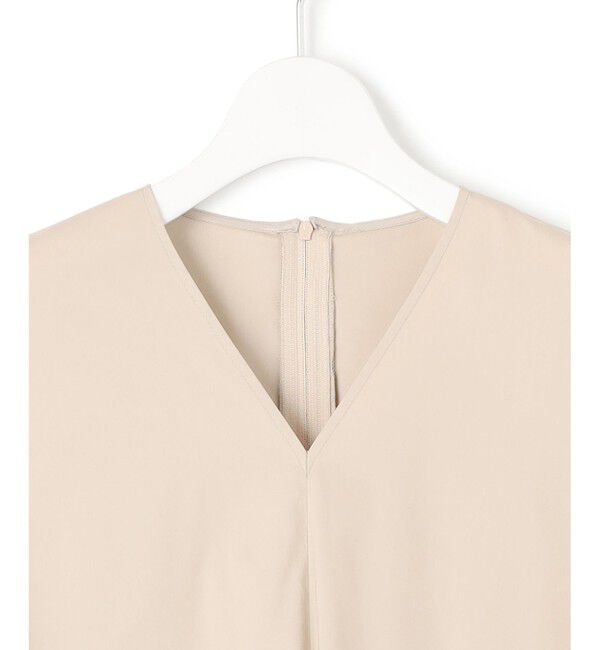 23区「【接触冷感/撥水加工/洗える】ストレッチブロード Vネックワンピース」|ワンピース|