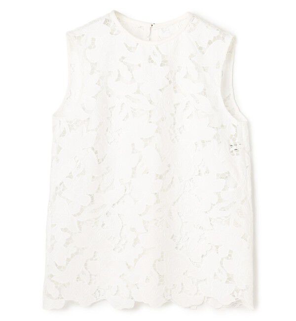 BEIGE,「CITRINE / エンブロイダリーレースノースリーブブラウス」|シャツ・ブラウス|