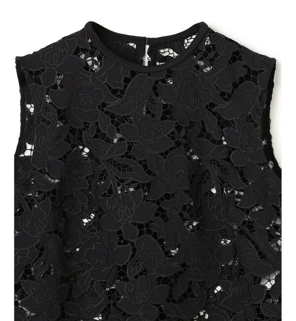 BEIGE,「CITRINE / エンブロイダリーレースノースリーブブラウス」|シャツ・ブラウス|