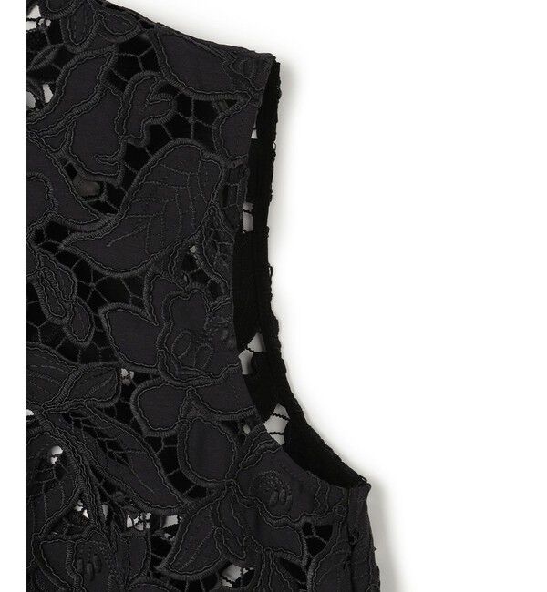 BEIGE,「CITRINE / エンブロイダリーレースノースリーブブラウス」|シャツ・ブラウス|