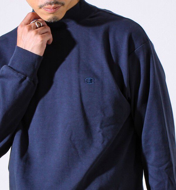 GLOSTER「【Champion/チャンピオン】ICON モックネック ロングスリーブTシャツ ベーシック」|Tシャツ・カットソー|